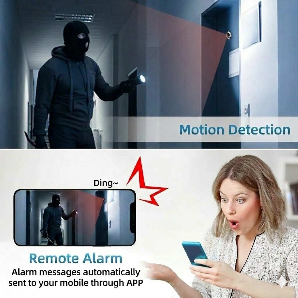 กล้องมองประตูแบบวิดีโอ WiFi คว - Peephole Camera Viewer บทวิจารณ์และราคา