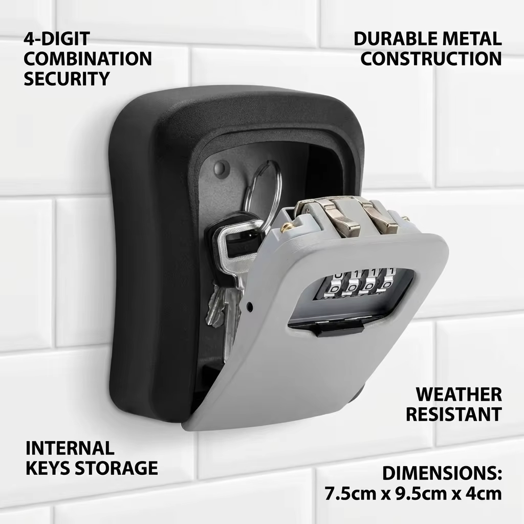 กล่องเก็บกุญแจติดผนังพร้อมรหัส - Home Security Key Box บทวิจารณ์และราคา