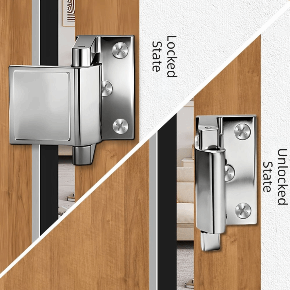 ล็อคประตูอลูมิเนียมอัลลอยด์ คว - Home Security Door Reinforcement Lock บทวิจารณ์และราคา