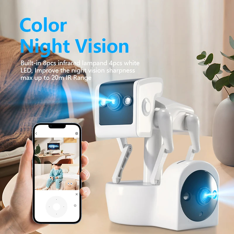 กล้องหุ่นยนต์สุนัข 1080P 5G เล - Home Security Robot Dog บทวิจารณ์และราคา