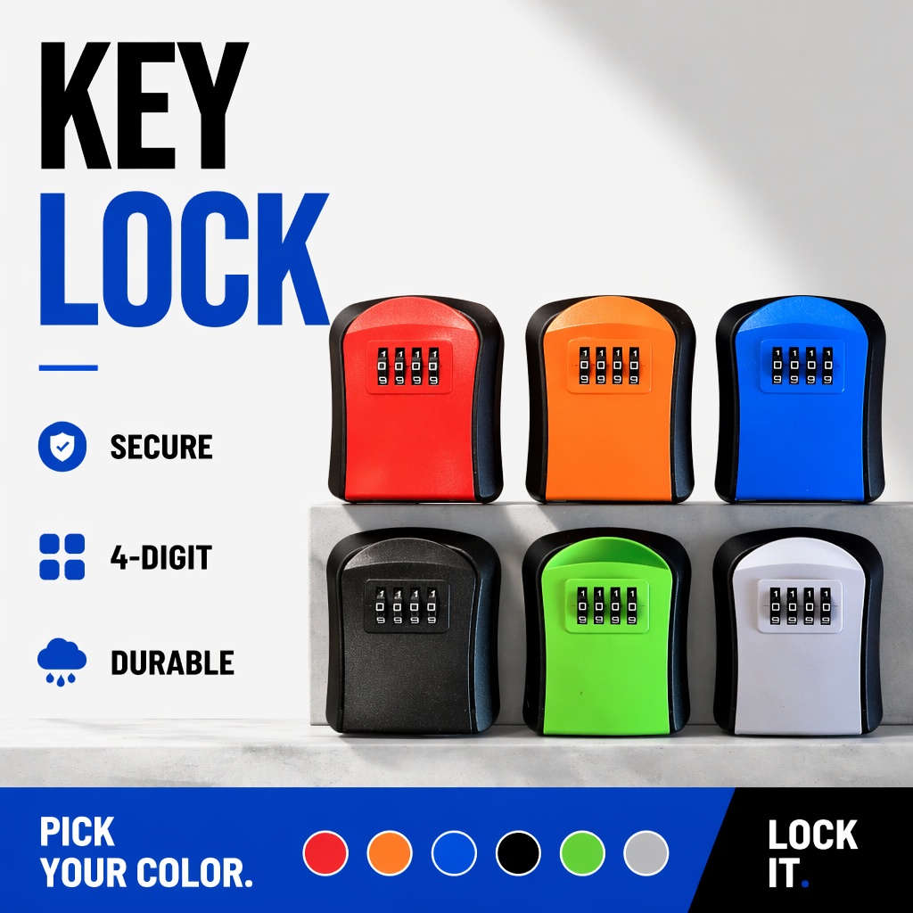 กล่องเก็บกุญแจกันน้ำแบบติดผนัง - Home Security Key Box บทวิจารณ์และราคา