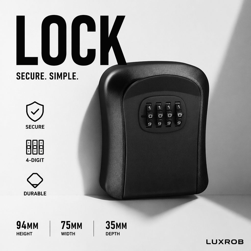 กล่องเก็บกุญแจกันน้ำแบบติดผนัง - Home Security Key Box บทวิจารณ์และราคา