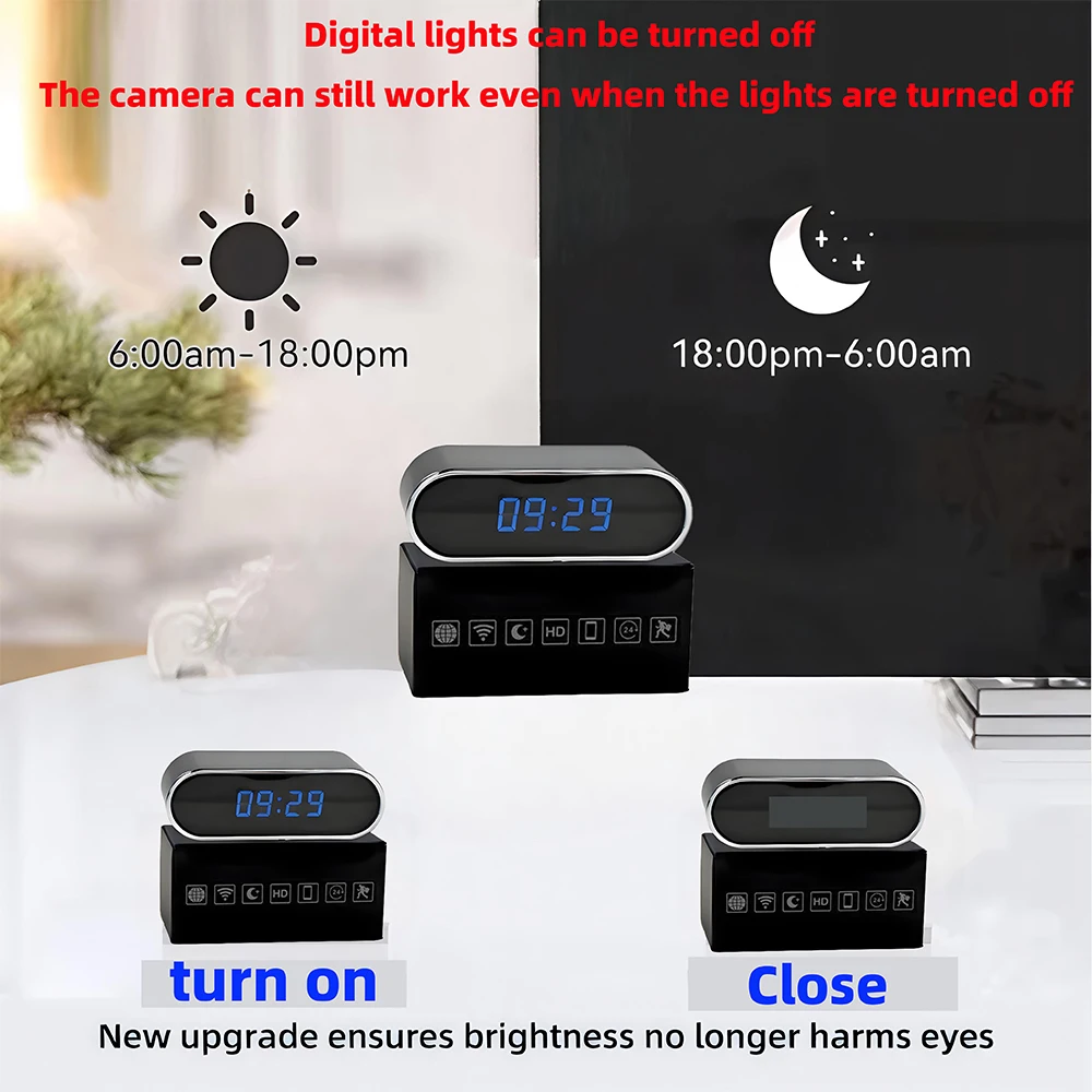 รุ่นอัปเกรดใหม่, กล้องขนาดเล็ก - Hidden Camera Clock บทวิจารณ์และราคา