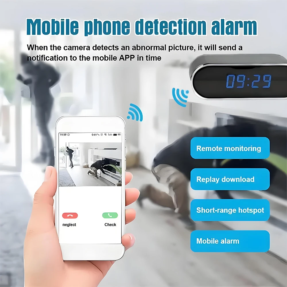 รุ่นอัปเกรดใหม่, กล้องขนาดเล็ก - Hidden Camera Clock บทวิจารณ์และราคา