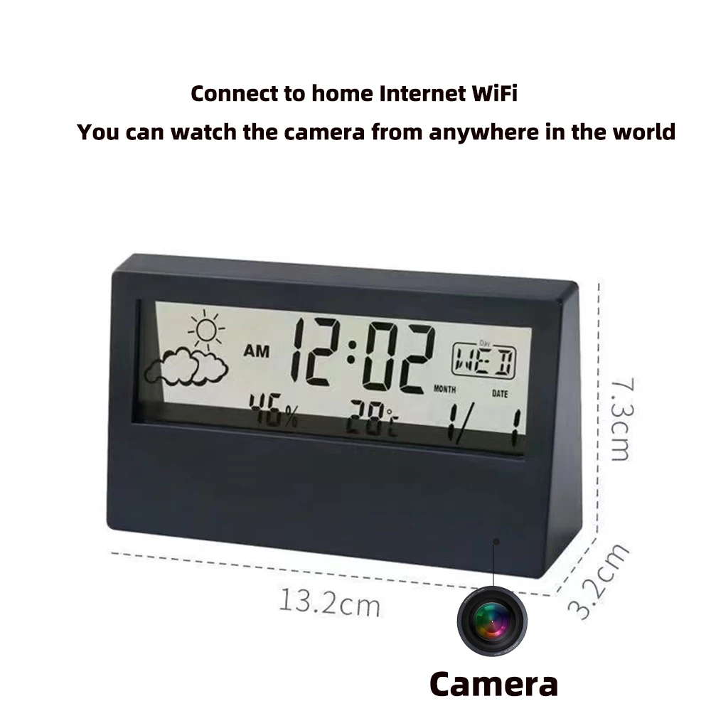 กล้องนาฬิกา WiFi 4K พร้อมระบบต - Hidden Camera Clock บทวิจารณ์และราคา