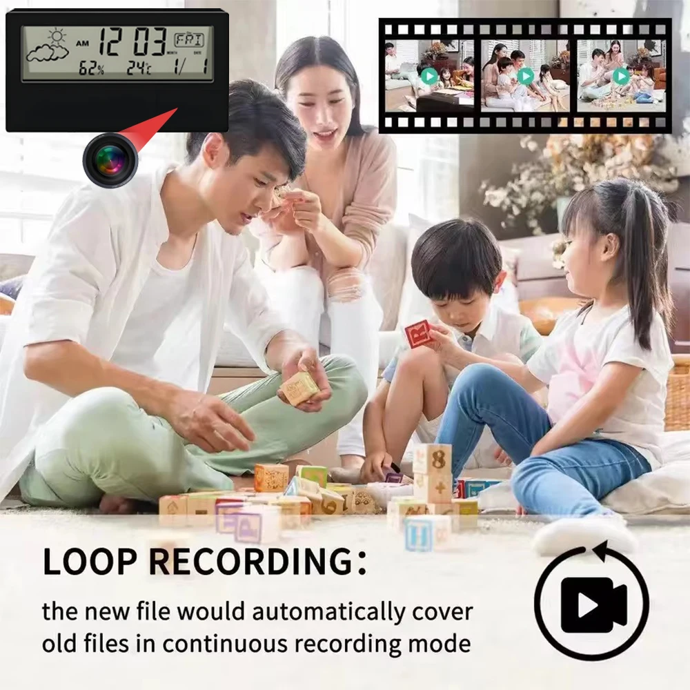 กล้อง WiFi ขนาดเล็ก HD 4K รุ่น - Hidden Camera Clock บทวิจารณ์และราคา