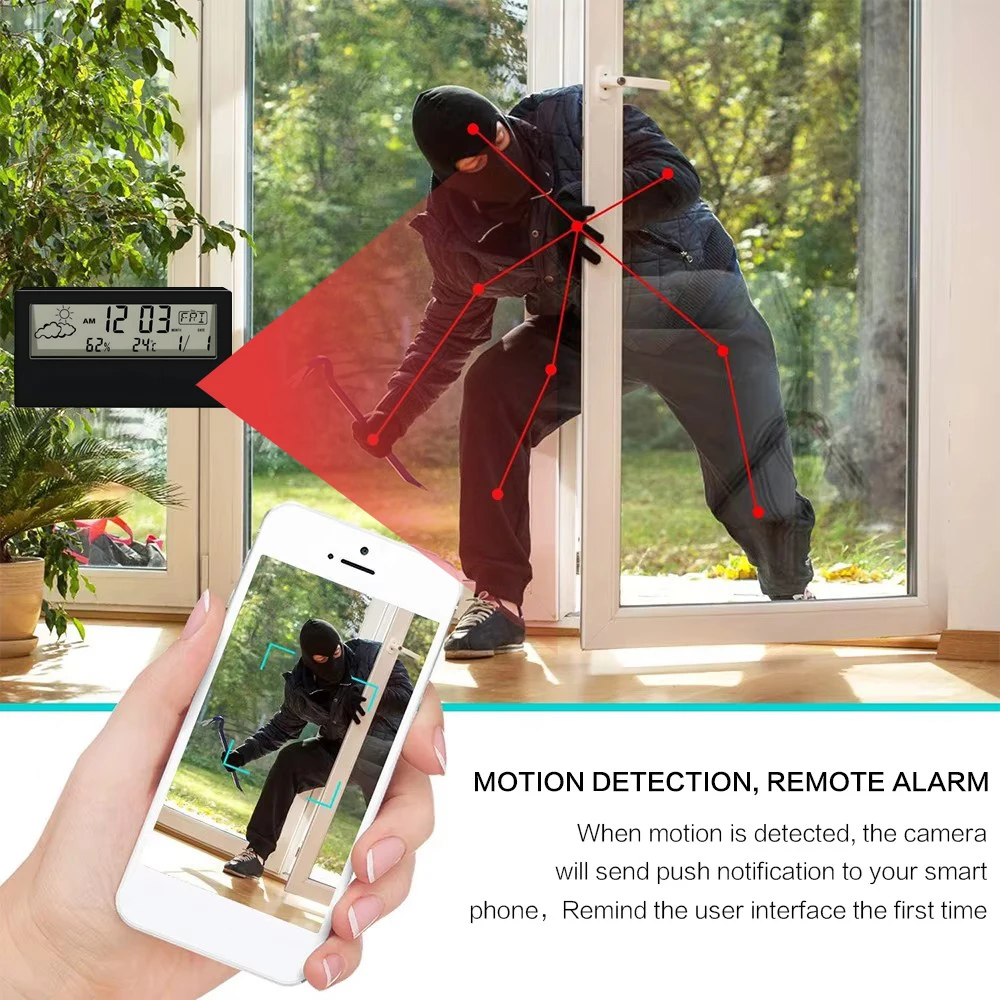 กล้อง WiFi ขนาดเล็ก HD 4K รุ่น - Hidden Camera Clock บทวิจารณ์และราคา