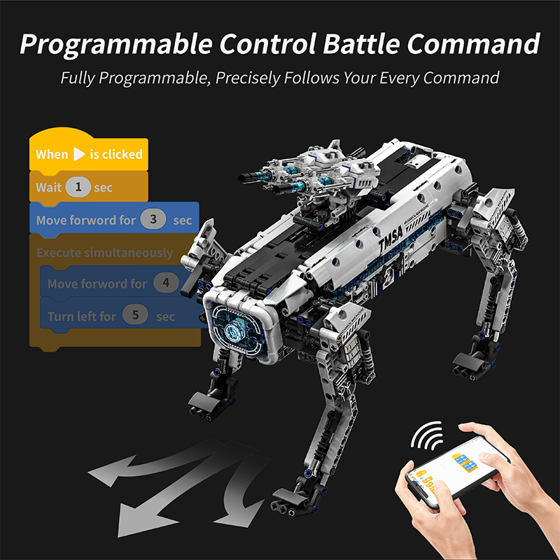 ชุดตัวต่อหุ่นยนต์สุนัขต่อสู้แบ - Home Security Robot Dog บทวิจารณ์และราคา