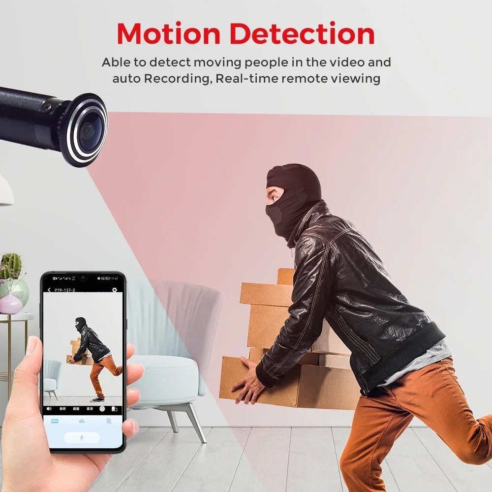 กล้อง PEGATISAN 3MP Wifi Tuya  - Peephole Camera Viewer บทวิจารณ์และราคา