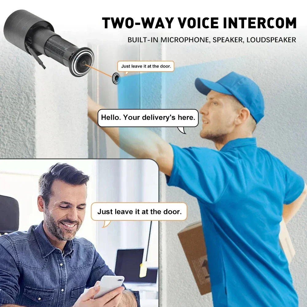 กล้อง PEGATISAN 3MP Wifi Tuya  - Peephole Camera Viewer บทวิจารณ์และราคา