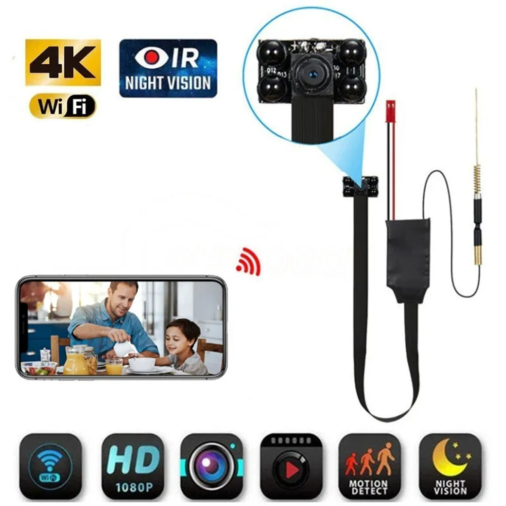 HD 1080P IP Wi-Fi พกพาได้ DIY  - Home Security Hidden Cameras บทวิจารณ์และราคา