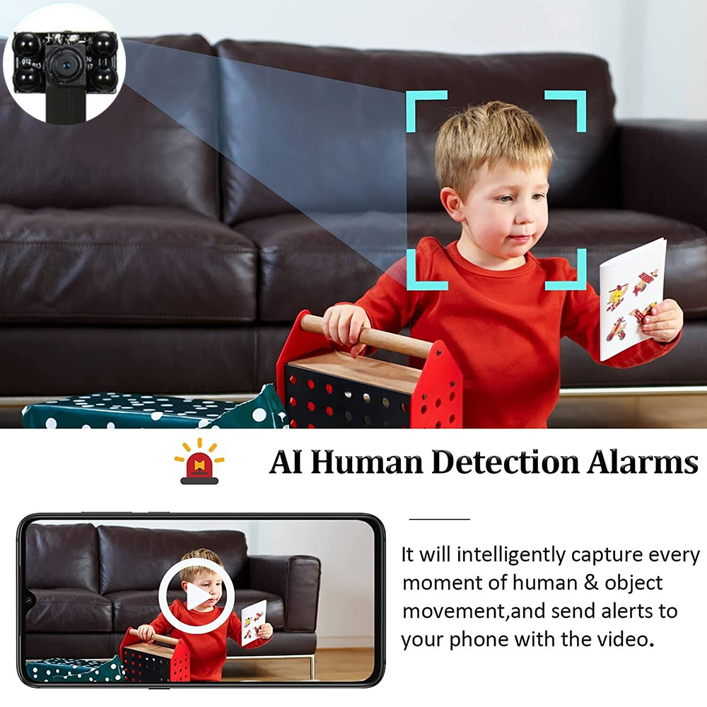 HD 1080P IP Wi-Fi พกพาได้ DIY  - Home Security Hidden Cameras บทวิจารณ์และราคา