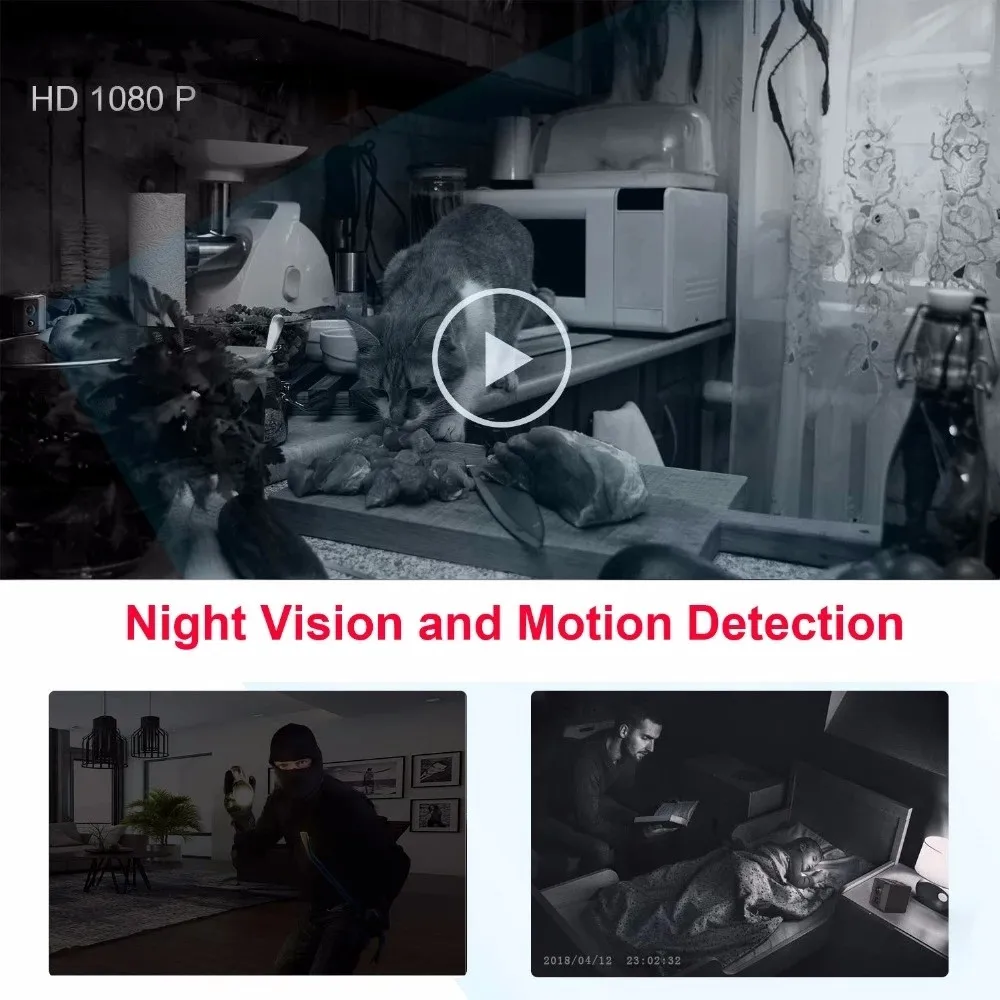 Body Mini กล้องแบบพกพา 1080P H - Home Security Hidden Cameras บทวิจารณ์และราคา